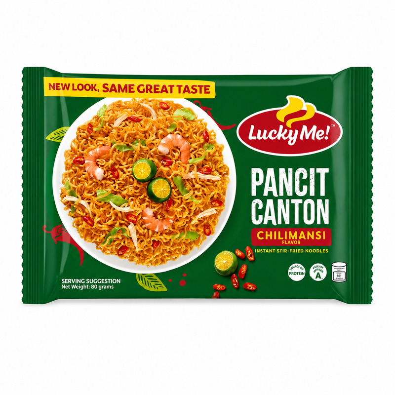 Lucky Me Pancit Canton Instant Noodle with Chillimansi Flavour 60g