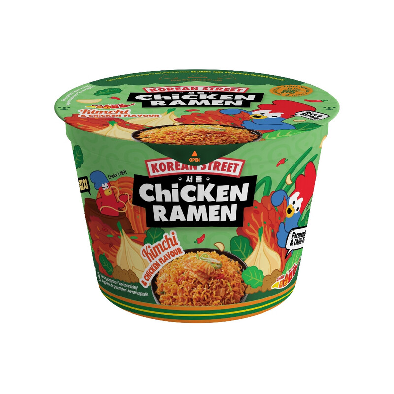 Korean Street Chicken Ramen Kimchi & Chicken Flavour Bowl 107g