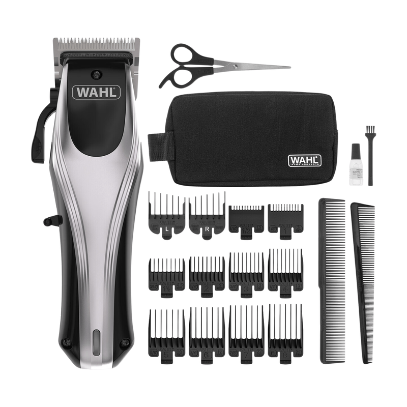Wahl Rapid Clip Cordless Lithium Clipper Kit, Fast Charge, Precision Blades, 9657-017, Silver