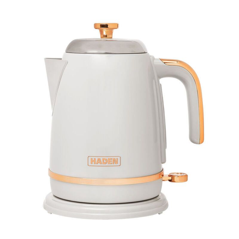 Salcombe Kettle, Grey & Copper, Coated Stainless Steel, 1.7L, Cord Storage - 210678