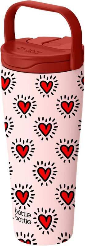 Luna 30 oz Travel Mug - Heartbeat Design