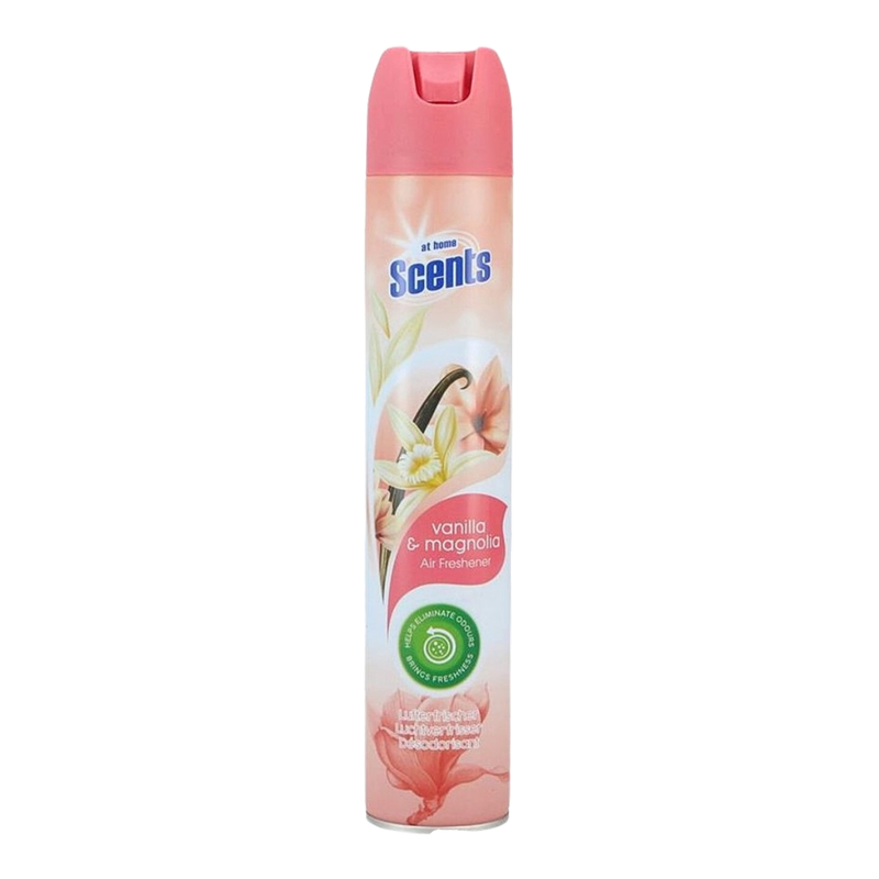At Home Luchtverfrisserspray | Sproeier voor een heerlijk geurend huis met Vanille Magnolia geur 400 ml