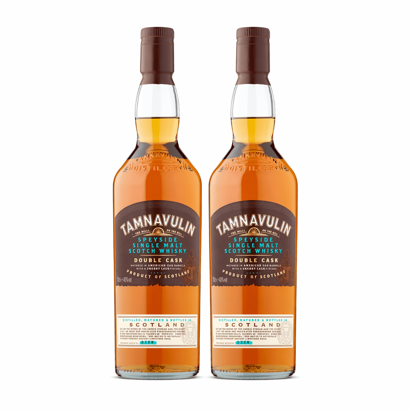 Pack of 2 -Tamnavulin Speyside Single Malt Scotch Whisky Double Cask 70cl
