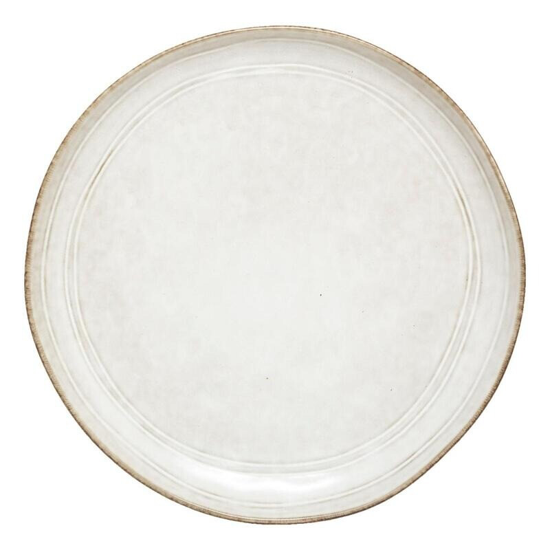 Blumen Dessertteller - Ø 22cm - Grau Grau