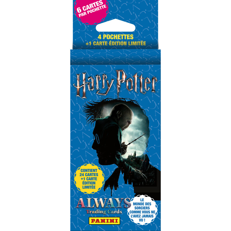 PANINI Harry Potter Always Cartes à Collectionner Blister 4 Sachets + 1 Carte Édition Limitée