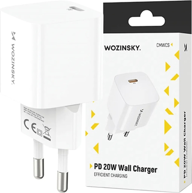 Wozinsky CMWCS 20W USB-C PD Wandlader - Weiß