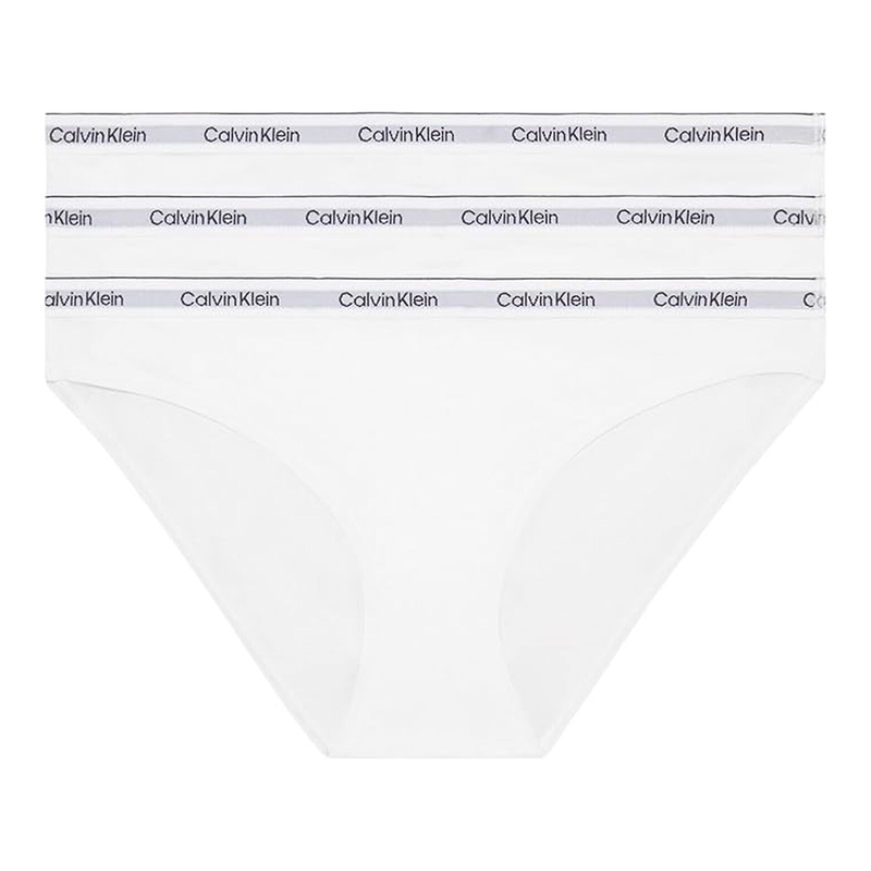 Calvin Klein - 3er-Pack Bikini-Slips - Icon-Logo - Weiß XL