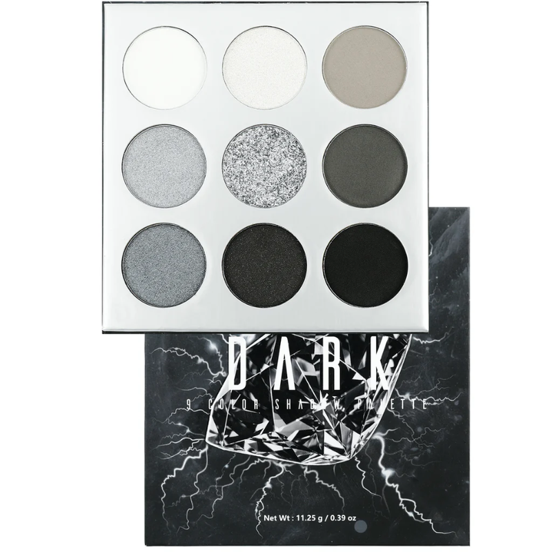 9-Color Gem Eyeshadow Palette - Black