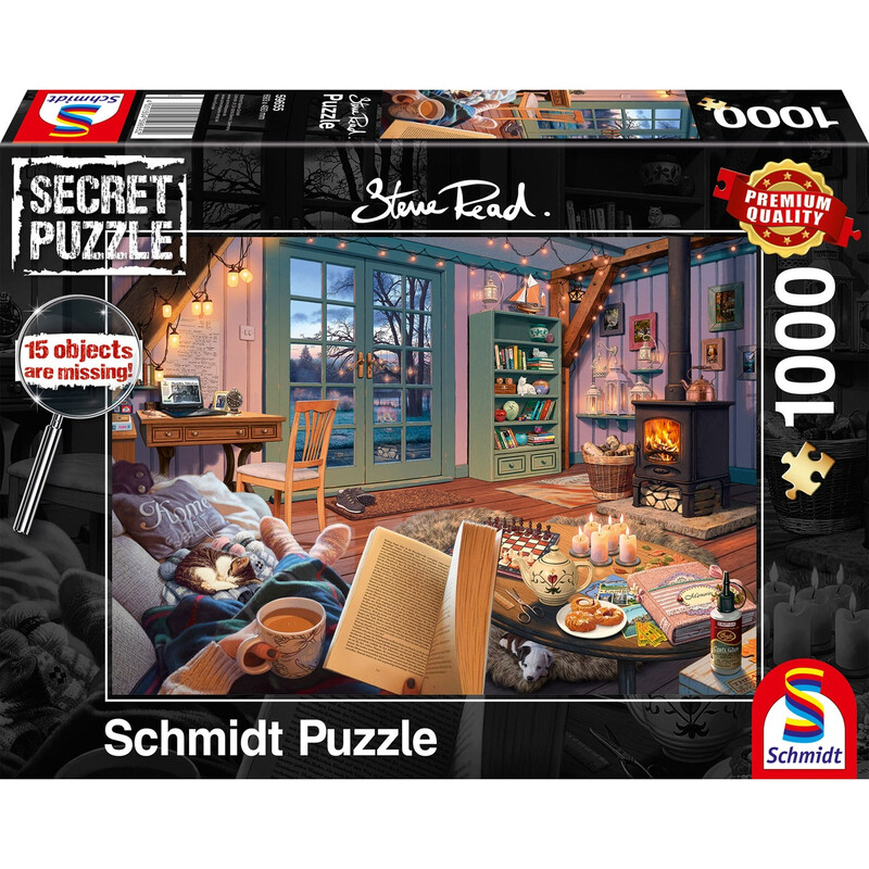 Schmidt® Spiele 59655 Erwachsenenpuzzle Steve Read Im Ferienhaus 1000 Teile ab 12 Jahre