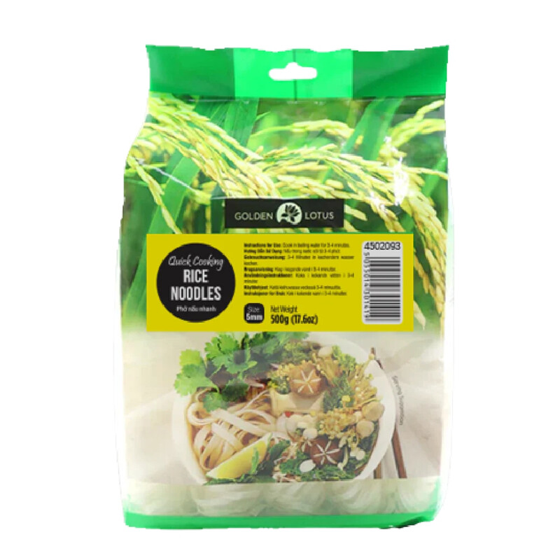 Golden Lotus Quick Cooking Rice Noodles 3mm 500gr