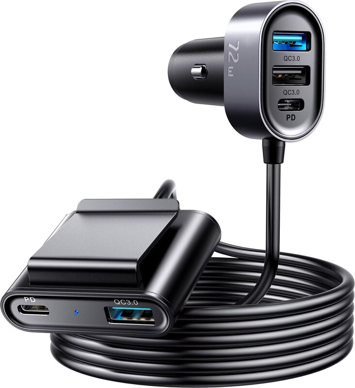 Joyroom Autoladegerät 2xPD + 2xQC3.0 72W 1.5m schwarz