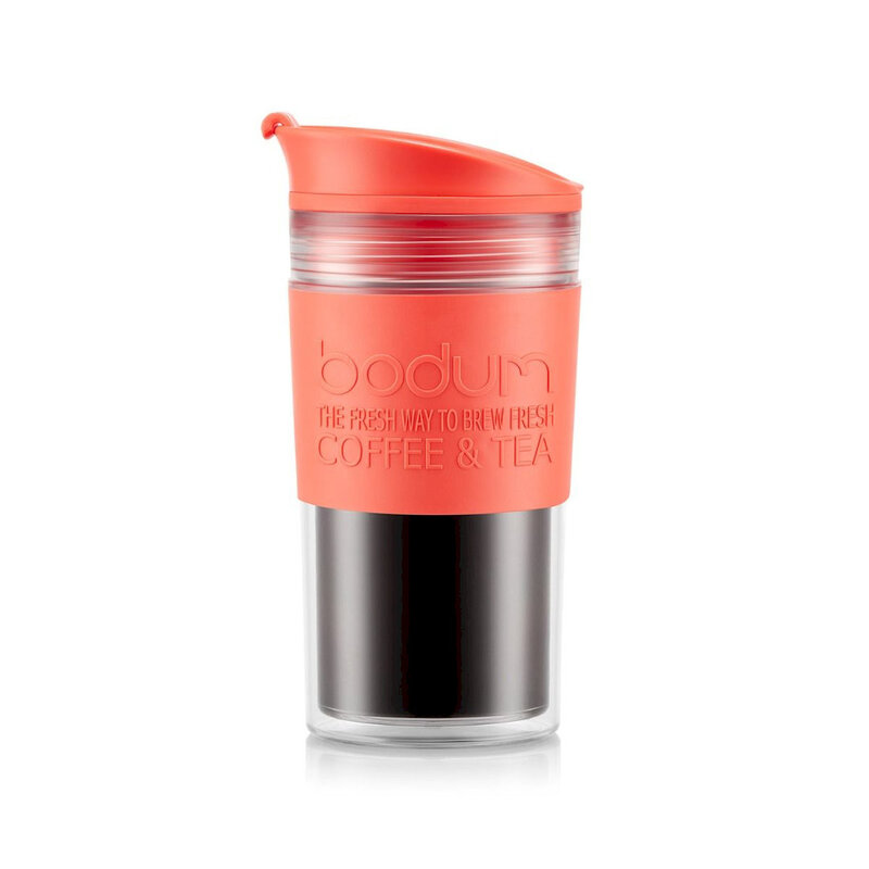 Travel Mug 350ml - Double Wall System - Bright Coral