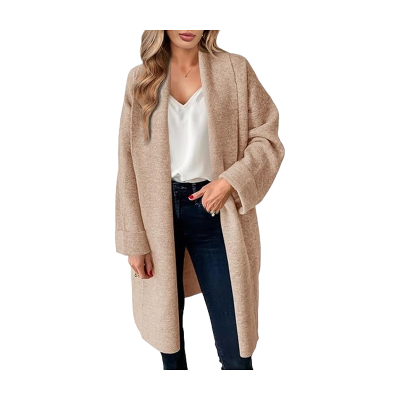 Women's Long Cardigan Sweaters Chunky Open Front Oversized Slouchy Knit Fall Trendy C