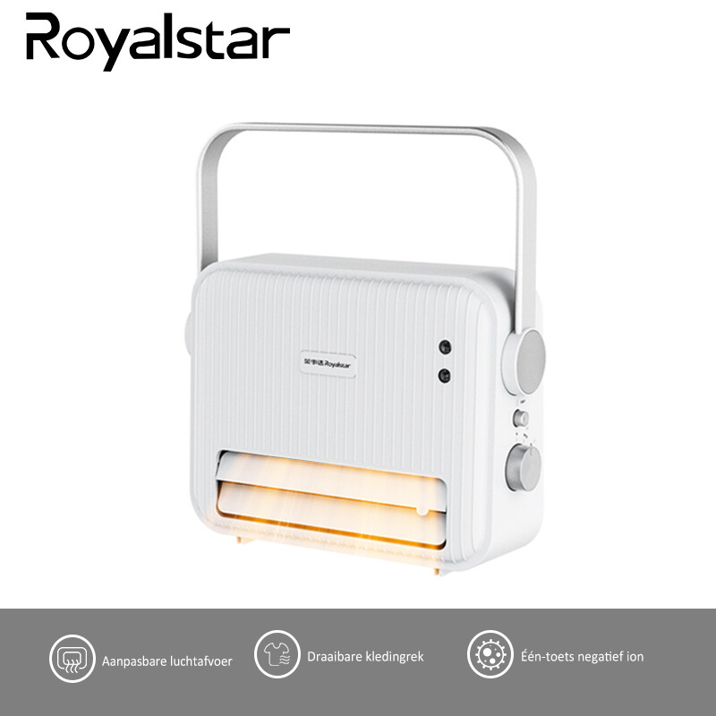 Royalstar 2000 W Verwarmer, Handdoek Droger, Draagbare Wandmontage Ruimteverwarmer, Geen Installatie Nodig, 2 Warmtestanden, NTC-B2210W