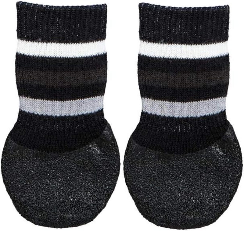 TRIXIE antislip rubber sokken, zwart, XL, 2 stuks