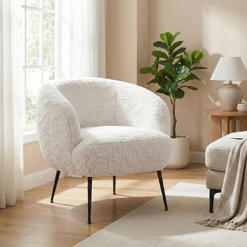 Accent Chair Willow White