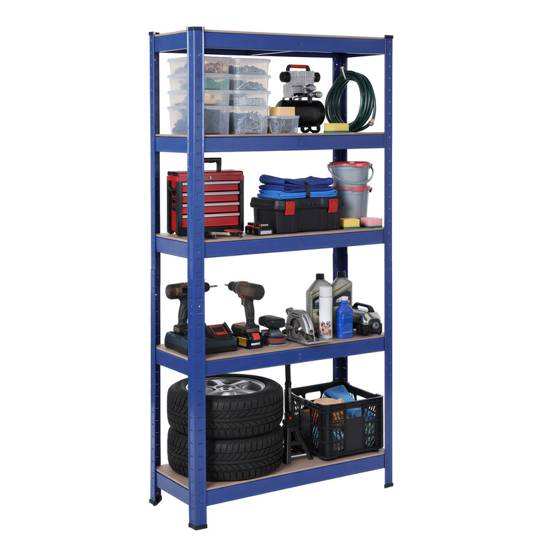 SONGMICSHOME Freestanding Shelf, Bookcase, Storage Shelf, 5 Tiers, Kitchen Shelf, Adj