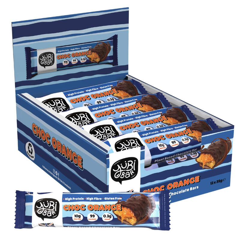 YuBi Protein Bars Chocolate Orange Flavour Multipack - 12 x 35 g