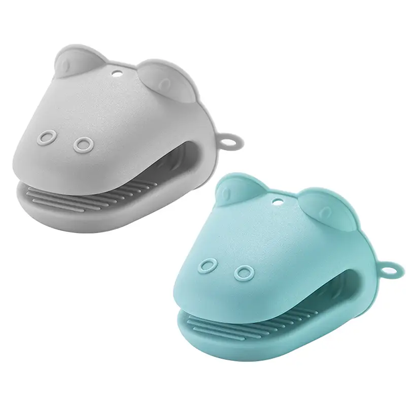 Silicone Anti-scald Kitchen Clips Bowl Clips, Plate Clips, Anti-slip Gloves Set 2 Pie