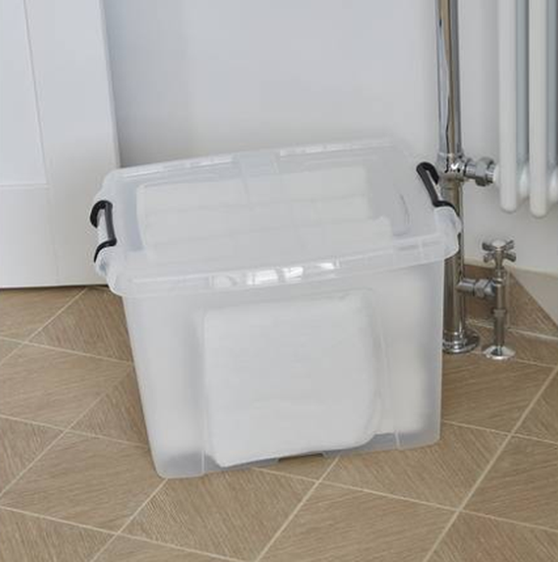 Strata Light Smart Storage Box & Lid 40L Clear