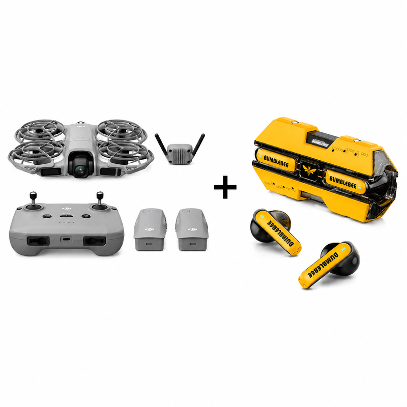 【Black Friday Vroege Deals】DJI Neo 2 Fly More Combo Bundel met Gratis Oordopjes Transformers Headset, een Complete Drone Accessoireset