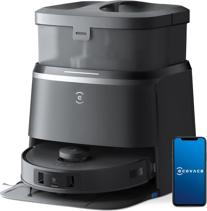 DEEBOT T30 OMNI Robot Vacuum Cleaner with Mini Station - 11,000 PA, 70℃ Hot Water Mop