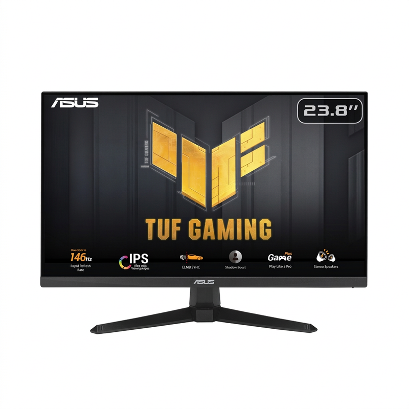 ASUS TUF Gaming VG249QE5A 23.8-inch FHD IPS Gaming Monitor - 146Hz, FreeSync Premium, G-SYNC Compatible, 0.3ms Response Time