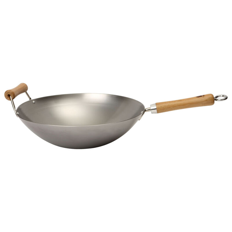 School of Wok 36 cm wok van koolstofstaal zonder coating
