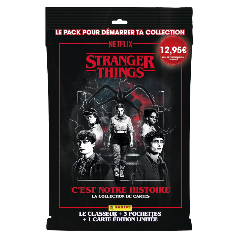 Cartes à collectionner Panini Stranger Things Starter Pack 1 classeur avec 3 pochettes et 1 carte édition limitée - vue 4
