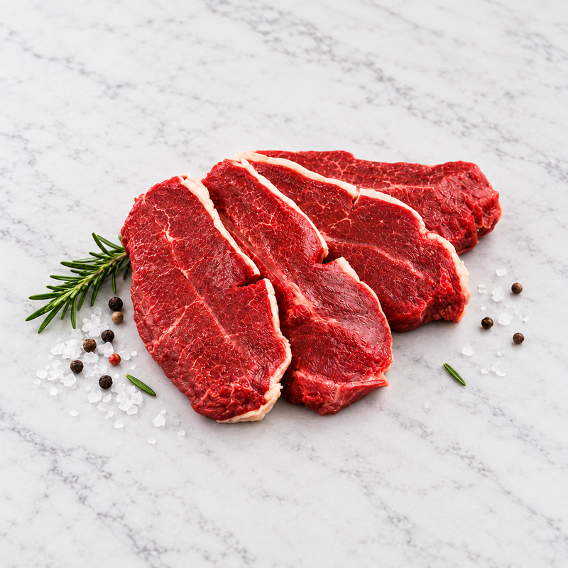 Horeca Vleescentrum Frozen Meat: Sukadelappen 4 x 250 g - Blade Steak, diepgevroren voor optimale versheid.