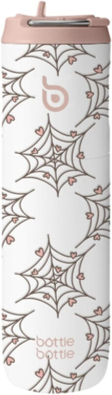 Insulated Stainless Steel Water Bottle 750 ml with Straw, Lid & Handle - Leak-Proof,