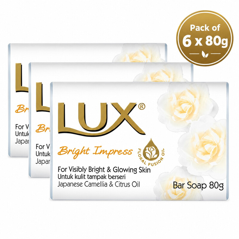 Lux zeep Bright Impress 6-pack (6 x 80 g)