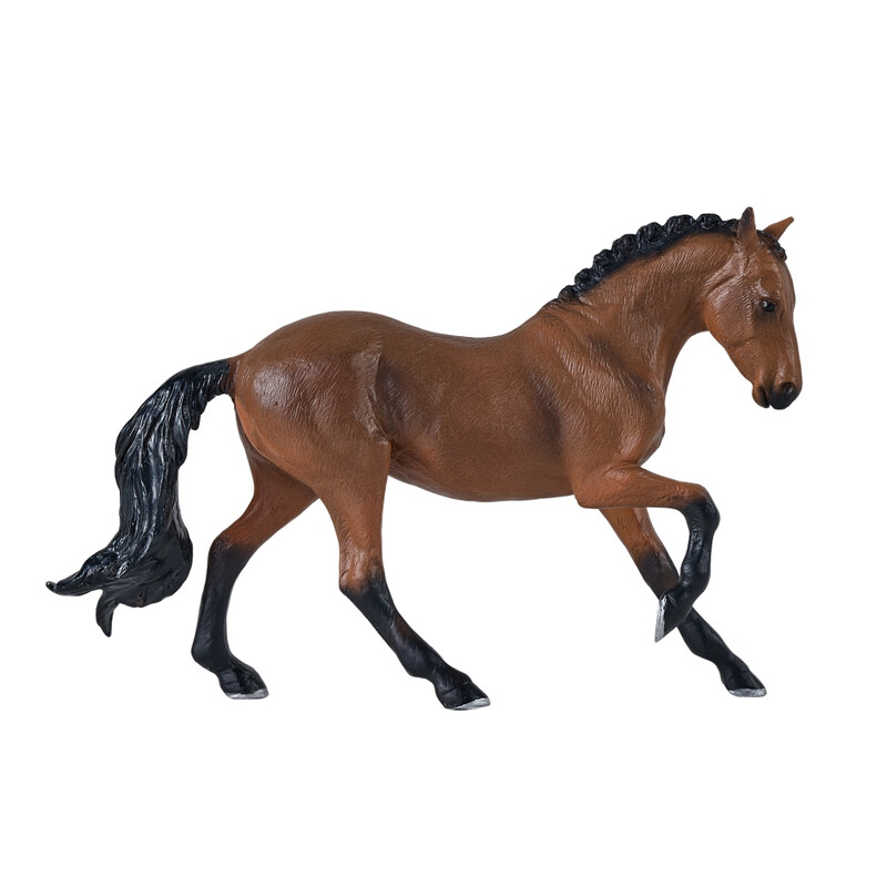 MOJO Hanoverian Bay Horse Toy Animal Figure for Kids - Realistic Horse Play Figure for Educational and Imaginative Play