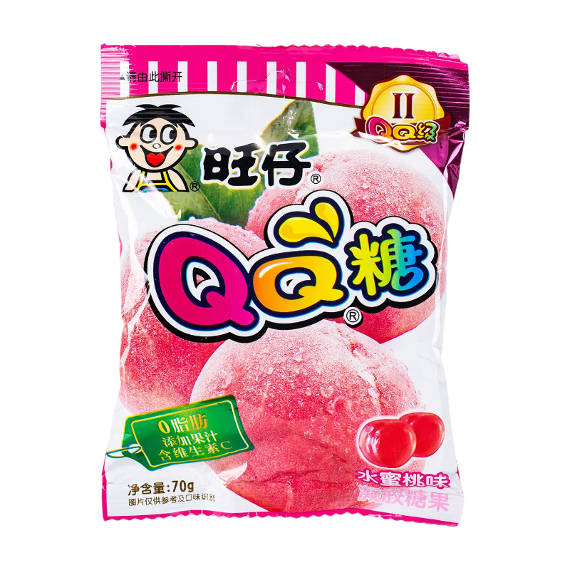 QQ Gummy Peach Flavor 70g