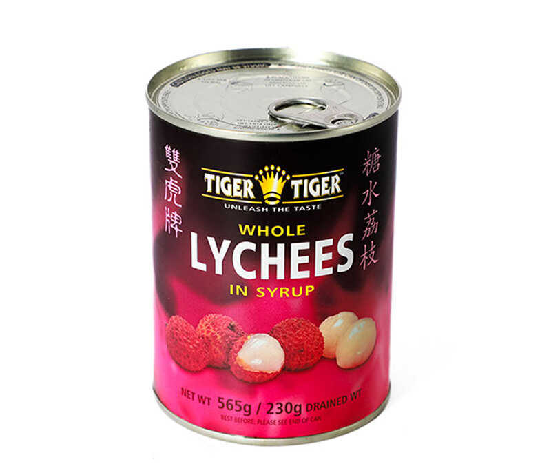 Tiger Tiger Light/Cream Canned Lychees 567G