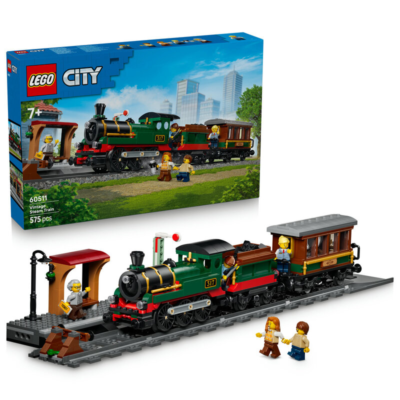 LEGO® City 60511 Le train à vapeur rétro - vue 8