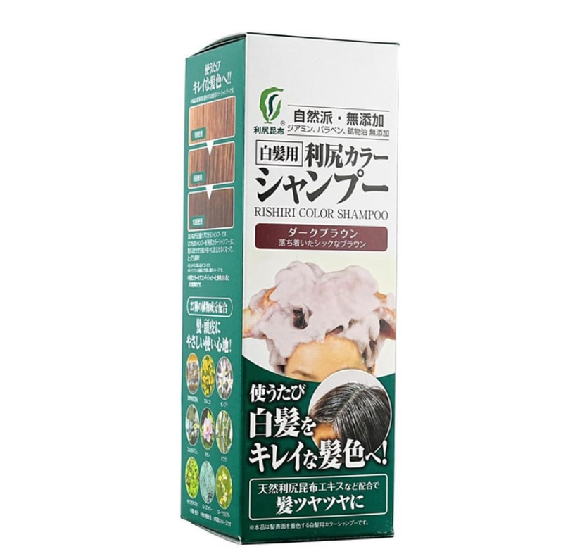 Pyuru Rishiri Kelp Haarfarbendes Shampoo (Hellbraun) 200 ml