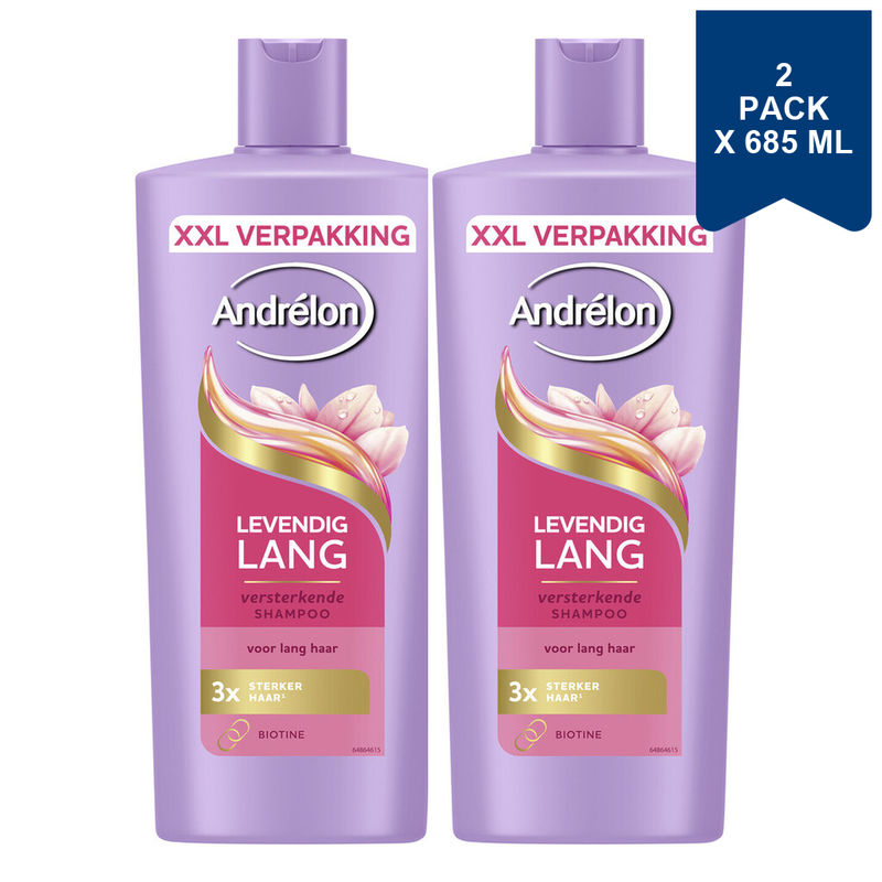 Andrélon Shampoo Levendig Lang 685 ml (2-Pack)