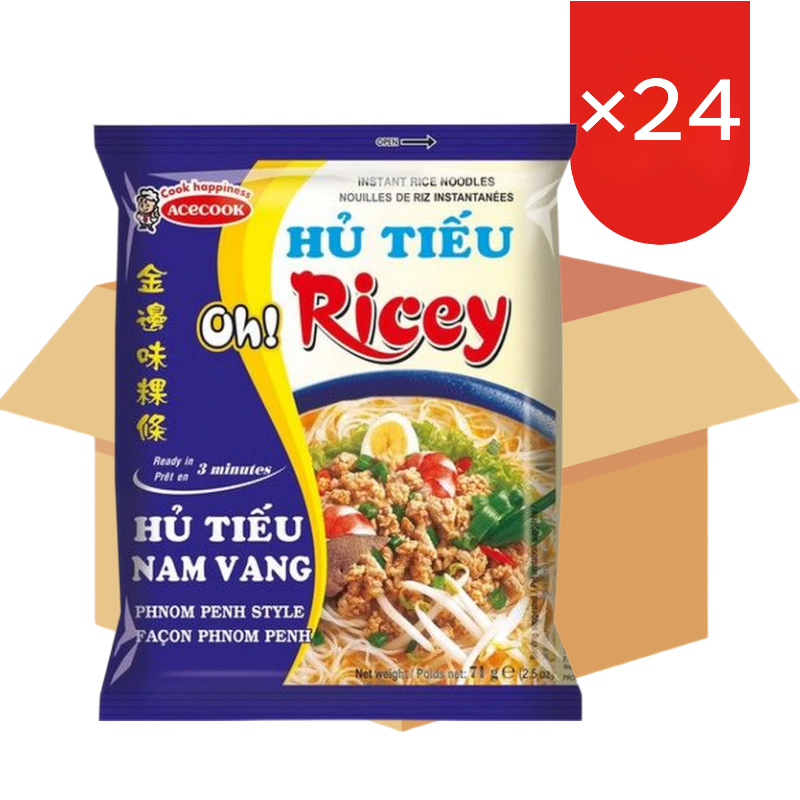 Acecook Instant rijstnoedels Nam Vang Oh Ricey 71 g x 24 (Doos)
