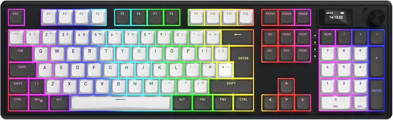 Clavier Gaming sans fil magnétique Hator Skyfall 100 Pro RGB - vue 1