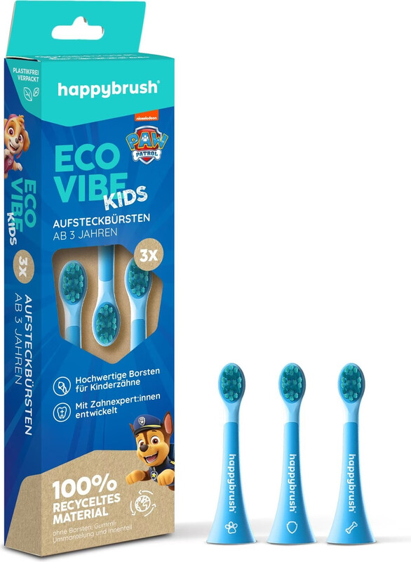 happybrush Aufsteckbürsten Kinder Eco Vibe Paw Patrol, 3 St
