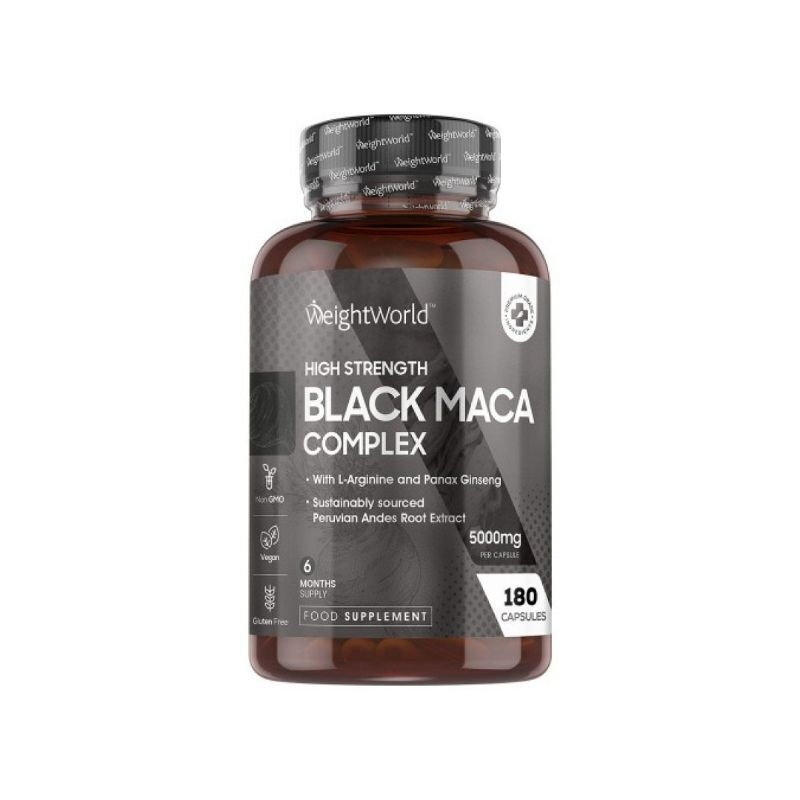 Weightworld Complexe De Maca Noir 5550 Mg 180 Gélules