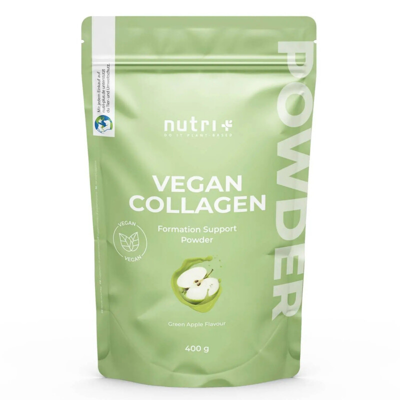Nutri+ Vegan Kollagen-Bildung Unterstützung Pulver 400 g Grüner Apfel