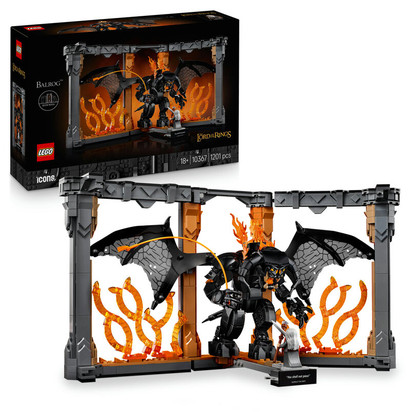 Lego Icons Le Seigneur des Anneaux Book Nook Balrog - vue 9