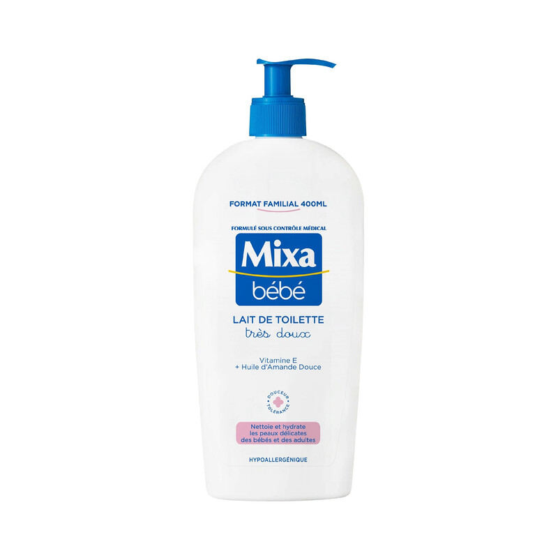 MIXA Bébé Lait de Toilette Très Doux 400ml
