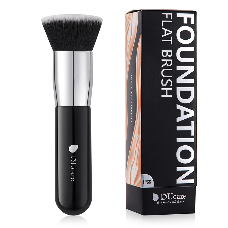 Ducare Black Single Flat Foundation Brush - Handle
