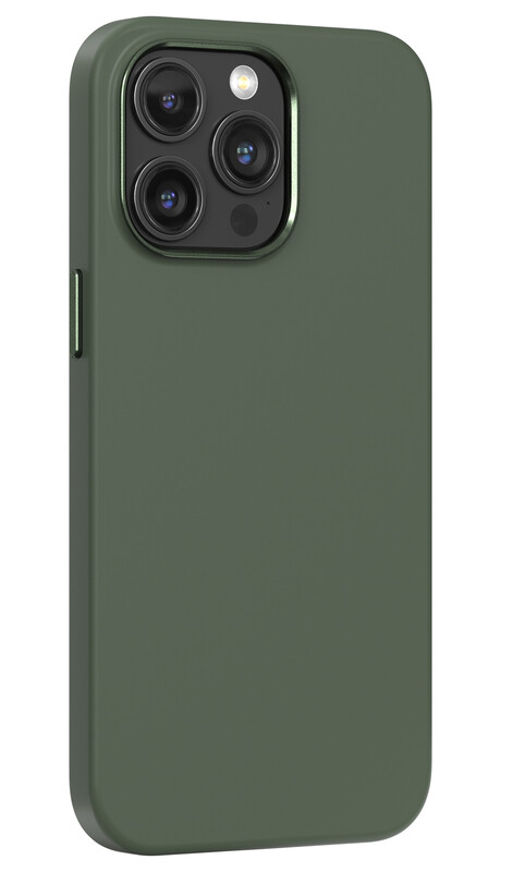 Nature Series Magnetic Silicone Phone Case - iPhone15 Plus - Green