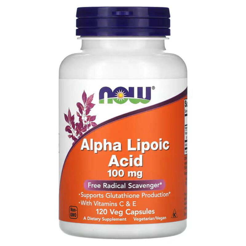 Alpha Lipoic Acid + Vitamin C + Vitamin E Antioxidant 100 mg - 120 Vegan Capsules