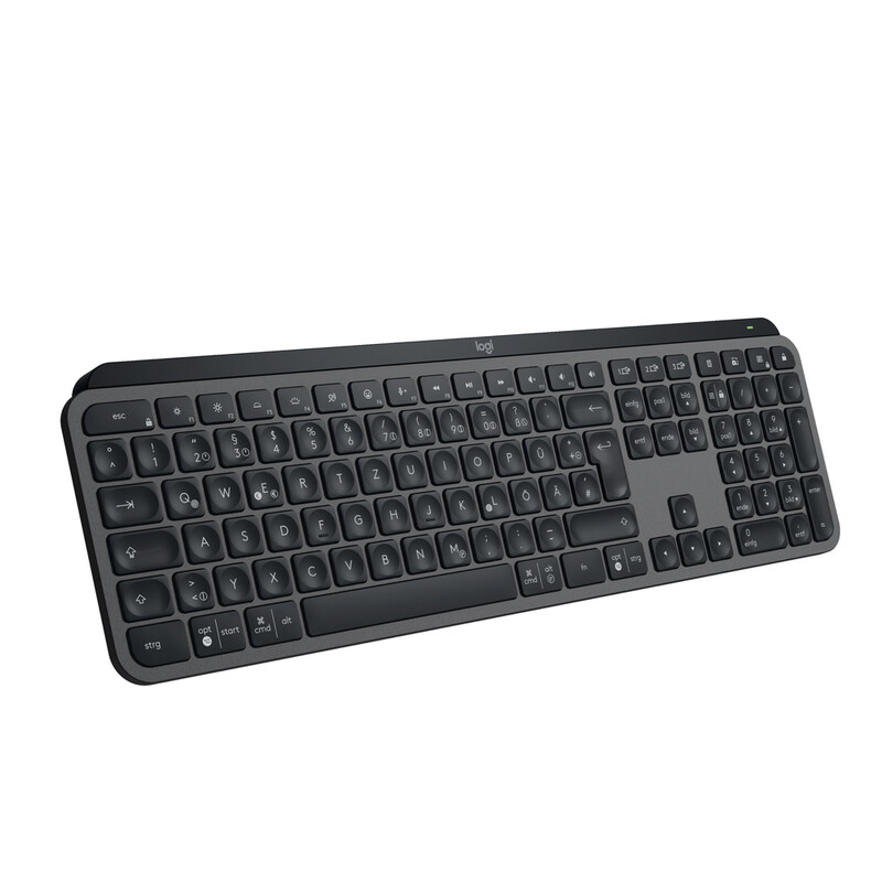 Logitech MX Keys S Graphit - USB-C/A, Bluetooth, Logi Bold Adapter