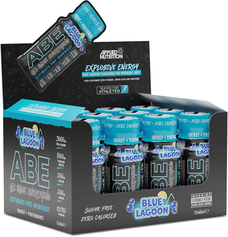 ABE Energy Shot Blue Lagoon - 12 x 60 ml